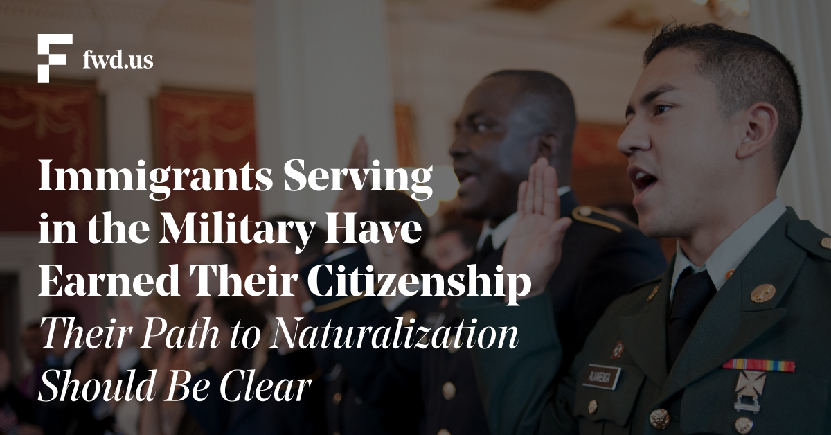 Immigrants Serving in the Military Have Earned Their Citizenship